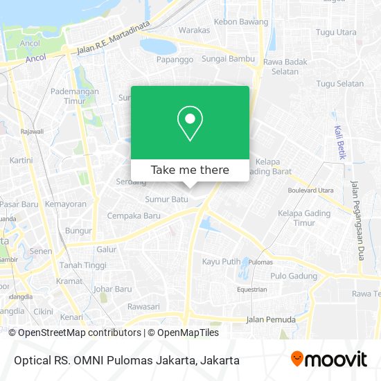 Optical RS. OMNI Pulomas Jakarta map