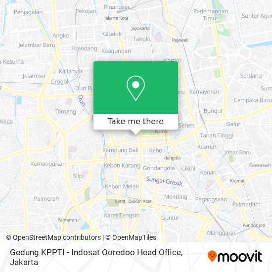 Gedung KPPTI - Indosat Ooredoo Head Office map