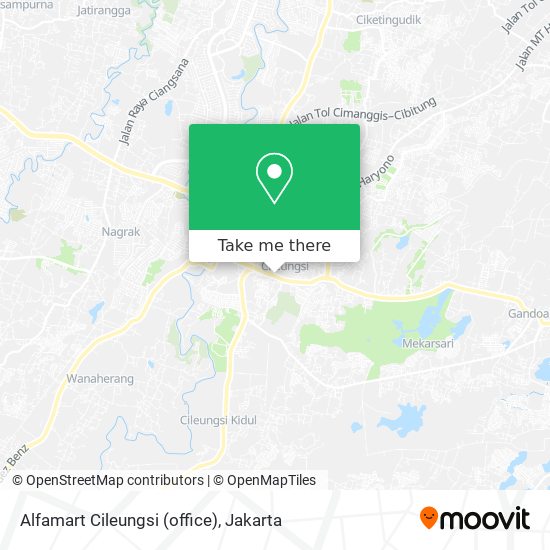 Alfamart Cileungsi (office) map