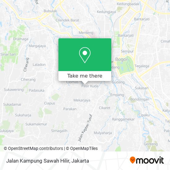 Jalan Kampung Sawah Hilir map