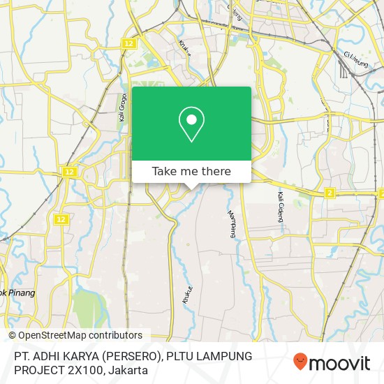 PT. ADHI KARYA (PERSERO), PLTU LAMPUNG PROJECT 2X100 map