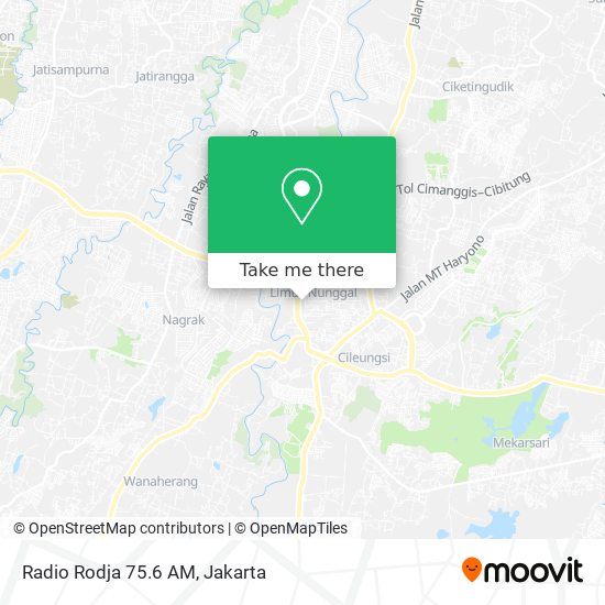 Radio Rodja 75.6 AM map