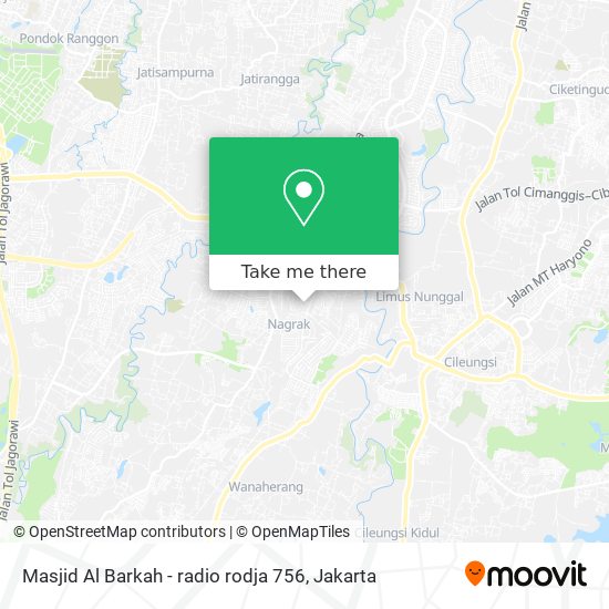 Masjid Al Barkah - radio rodja 756 map