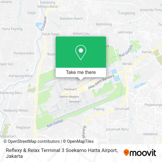Reflexy & Relax Terminal 3 Soekarno Hatta Airport map