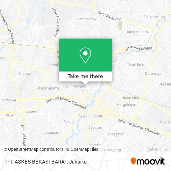 PT. ASKES BEKASI BARAT map