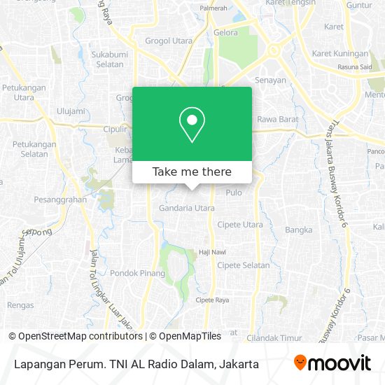 Lapangan Perum. TNI AL Radio Dalam map