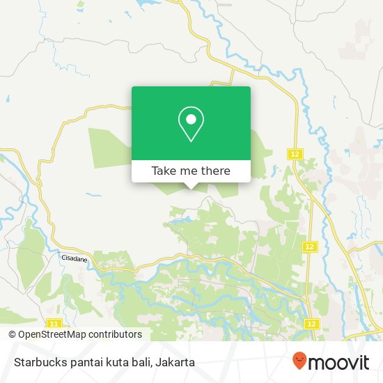 Starbucks pantai kuta bali map