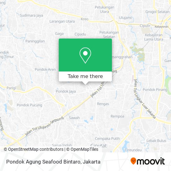 Pondok Agung Seafood Bintaro map