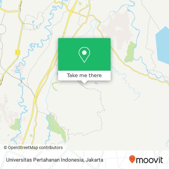 Universitas Pertahanan Indonesia map