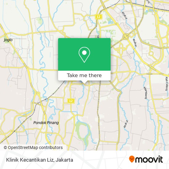 Klinik Kecantikan Liz map