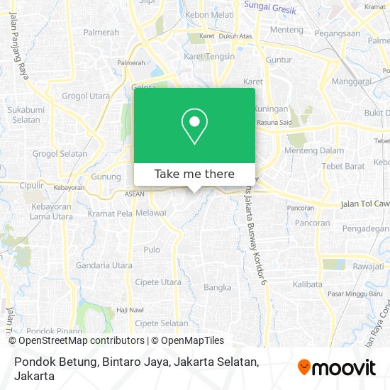 Pondok Betung, Bintaro Jaya, Jakarta Selatan map