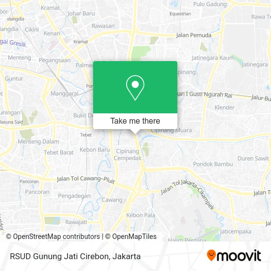 RSUD Gunung Jati Cirebon map