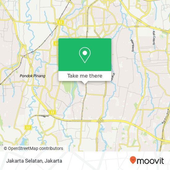 Jakarta Selatan map