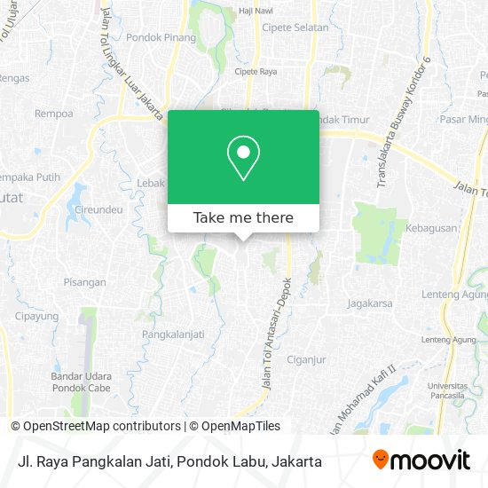 Jl. Raya Pangkalan Jati, Pondok Labu map
