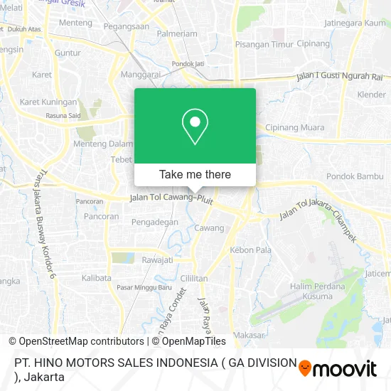 PT. HINO MOTORS SALES INDONESIA ( GA DIVISION ) map