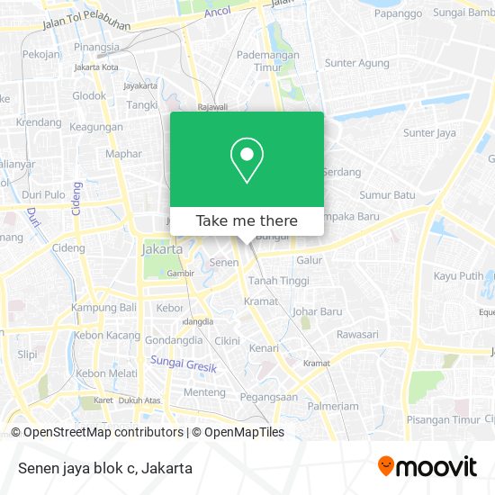 Senen jaya blok c map