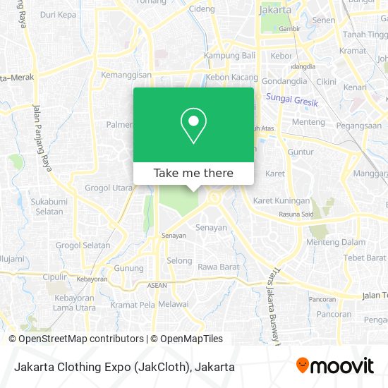 Jakarta Clothing Expo (JakCloth) map