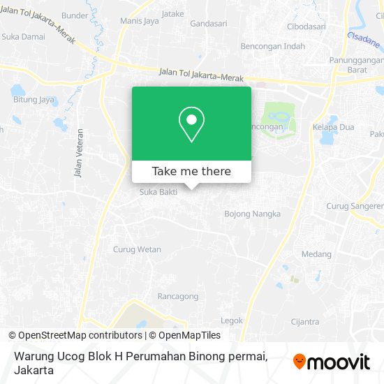Warung Ucog Blok H Perumahan Binong permai map