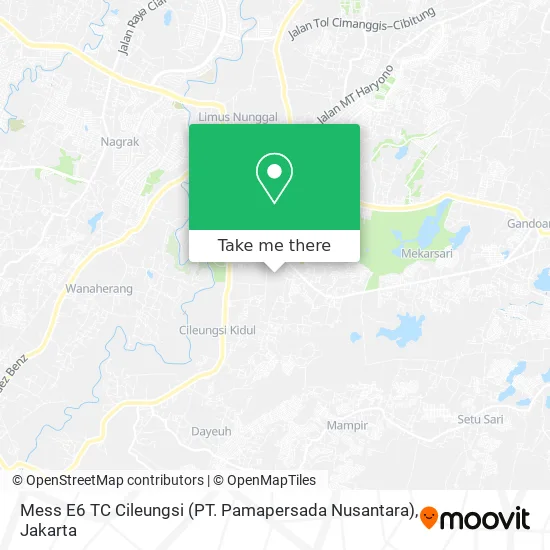 Mess E6 TC Cileungsi (PT. Pamapersada Nusantara) map