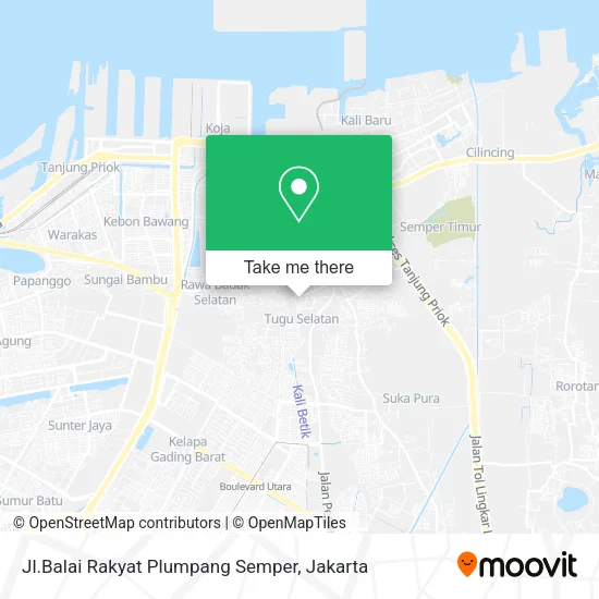 Jl.Balai Rakyat Plumpang Semper map