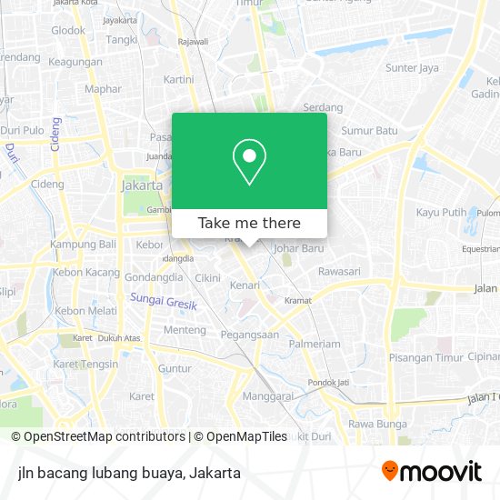 jln bacang lubang buaya map