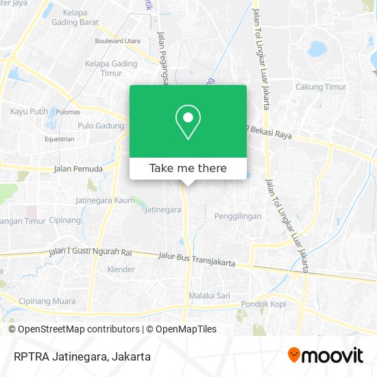 RPTRA Jatinegara map