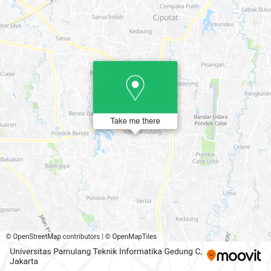 Universitas Pamulang Teknik Informatika Gedung C map