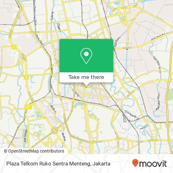 Plaza Telkom Ruko Sentra Menteng map