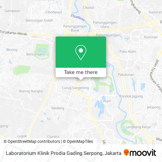 Laboratorium Klinik Prodia Gading Serpong map