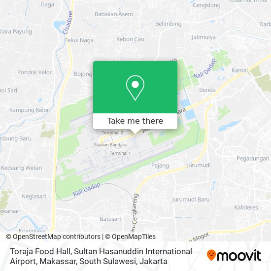 Toraja Food Hall, Sultan Hasanuddin International Airport, Makassar, South Sulawesi map