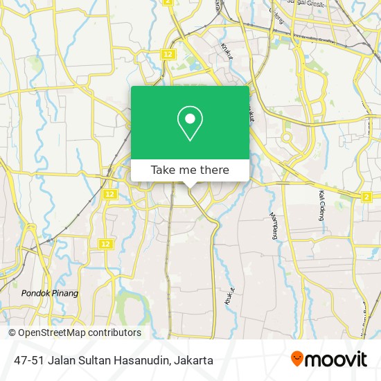 47-51 Jalan Sultan Hasanudin map
