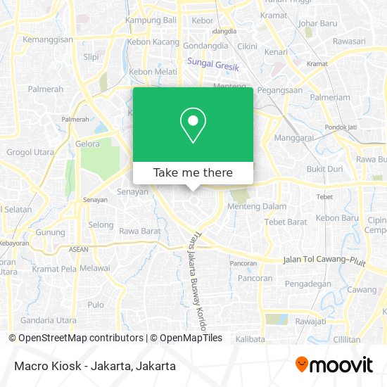 Macro Kiosk - Jakarta map