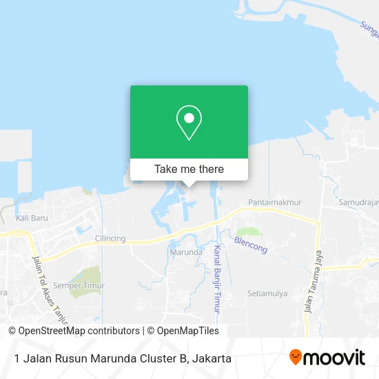 1 Jalan Rusun Marunda Cluster B map