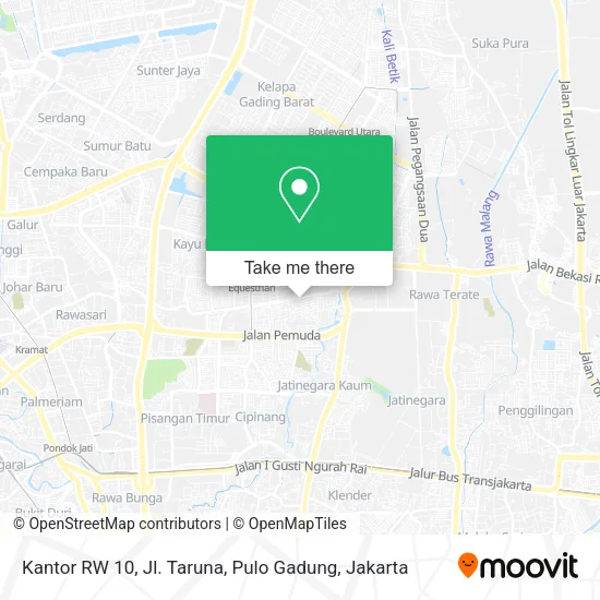 Kantor RW 10, Jl. Taruna, Pulo Gadung map