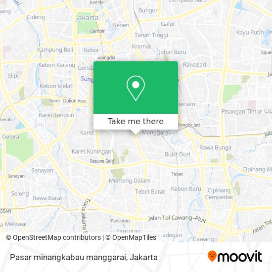 Pasar minangkabau manggarai map