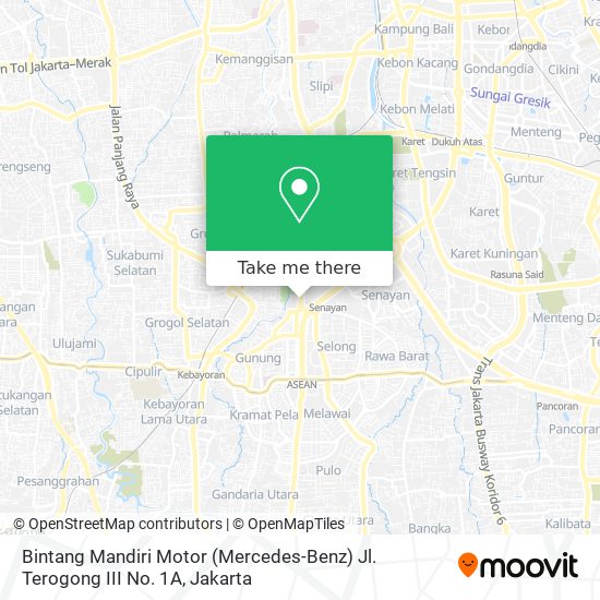 Bintang Mandiri Motor (Mercedes-Benz) Jl. Terogong III No. 1A map