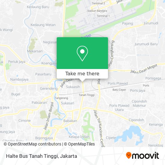 Halte Bus Tanah Tinggi map