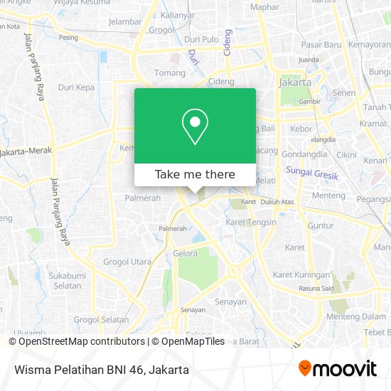 Wisma Pelatihan BNI 46 map