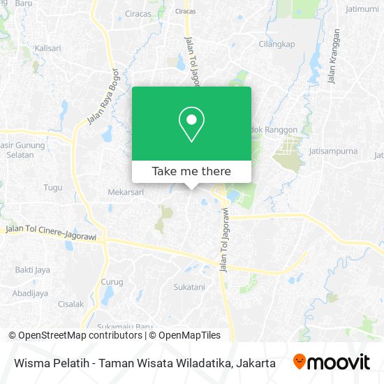 Wisma Pelatih - Taman Wisata Wiladatika map