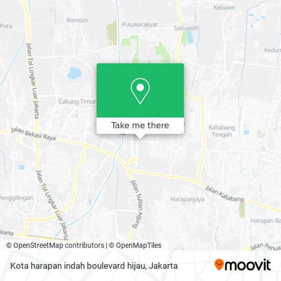 Kota harapan indah boulevard hijau map