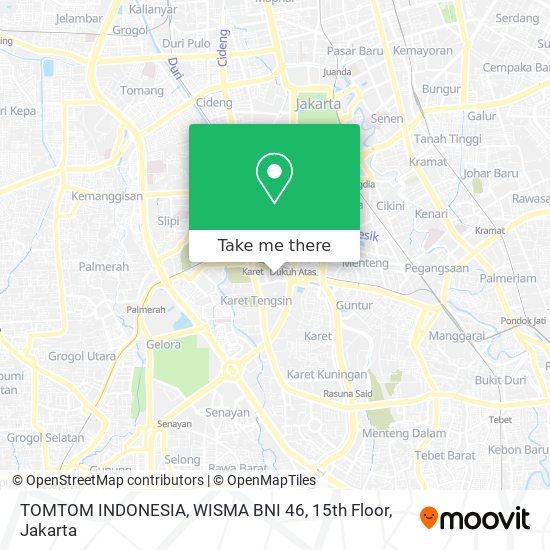 TOMTOM INDONESIA, WISMA BNI 46, 15th Floor map