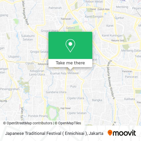 Japanese Traditional Festival ( Ennichisai ) map