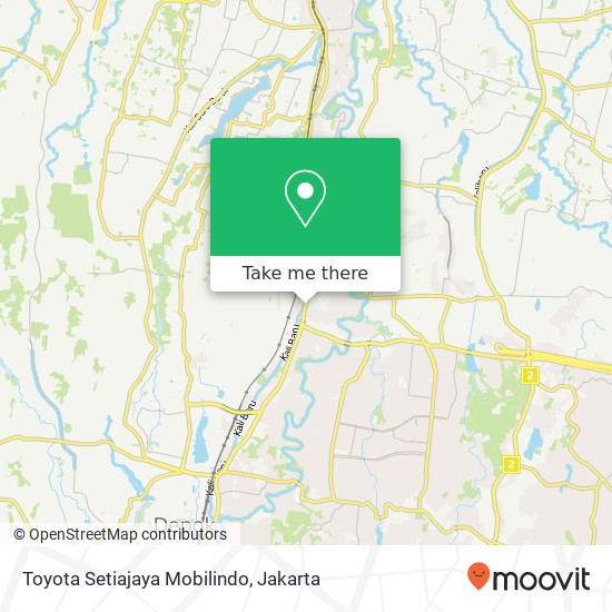 Toyota Setiajaya Mobilindo map