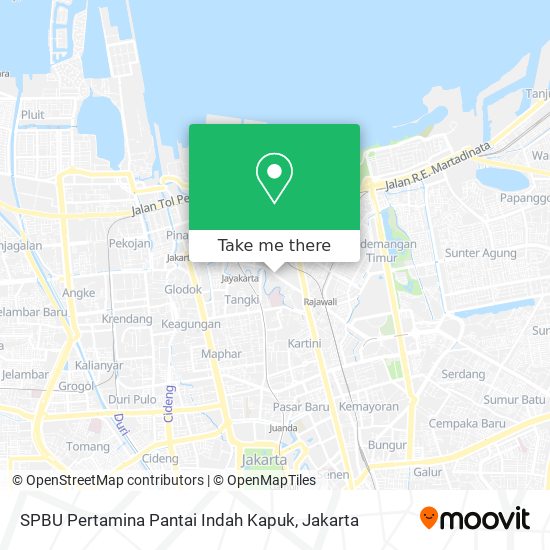 SPBU Pertamina Pantai Indah Kapuk map