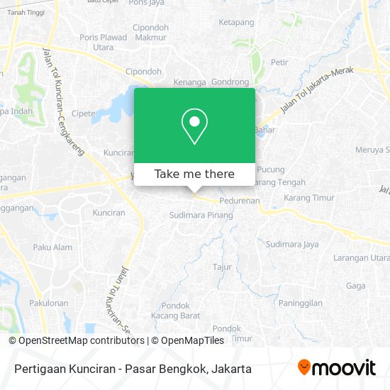 Pertigaan Kunciran - Pasar Bengkok map