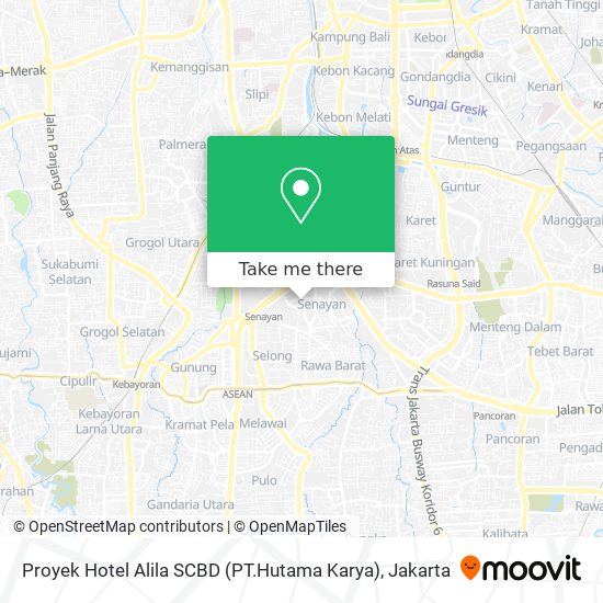 Proyek Hotel Alila SCBD (PT.Hutama Karya) map