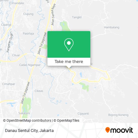 Danau Sentul City map