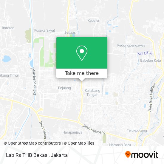 Lab Rs THB Bekasi map