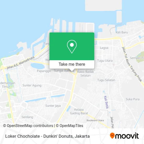 Loker Chocholate - Dunkin' Donuts map