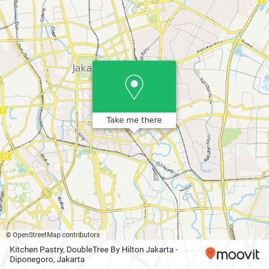 Kitchen Pastry, DoubleTree By Hilton Jakarta - Diponegoro map